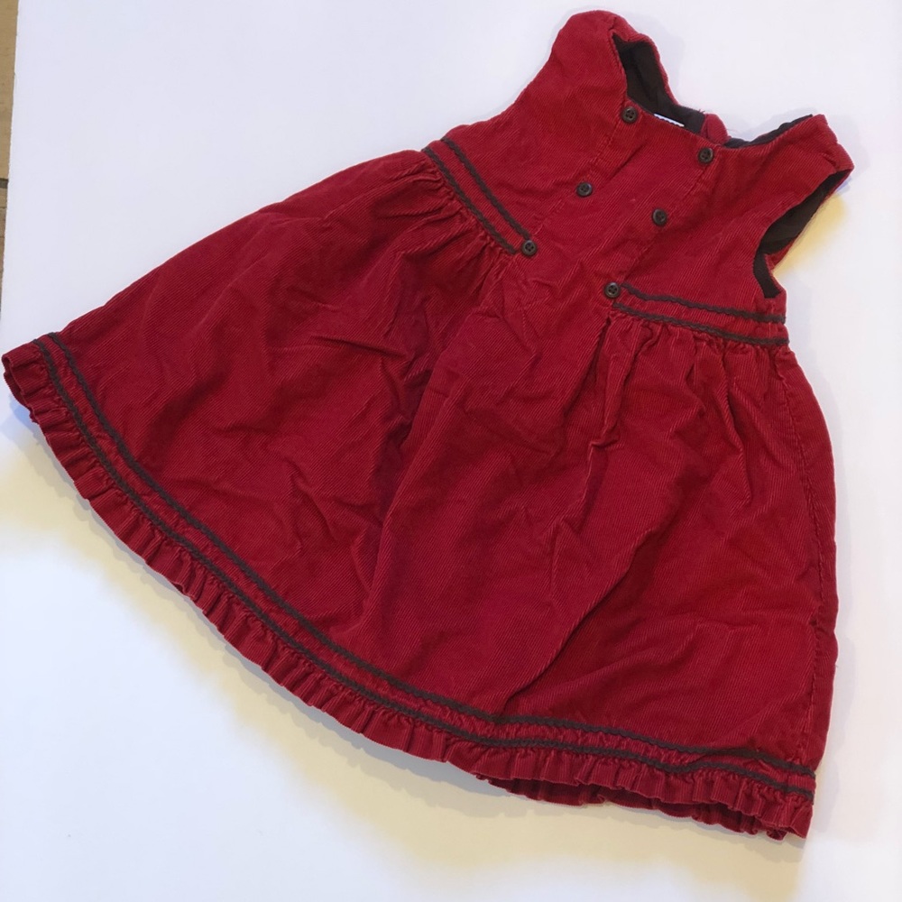 Baby gap red corduroy dress